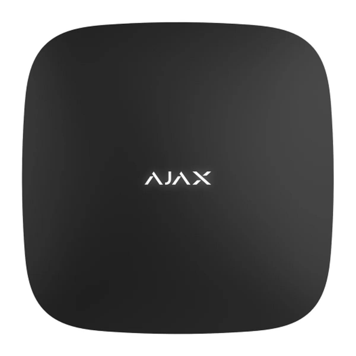 AJAX Hub 2 (4G) control panel in black, front view