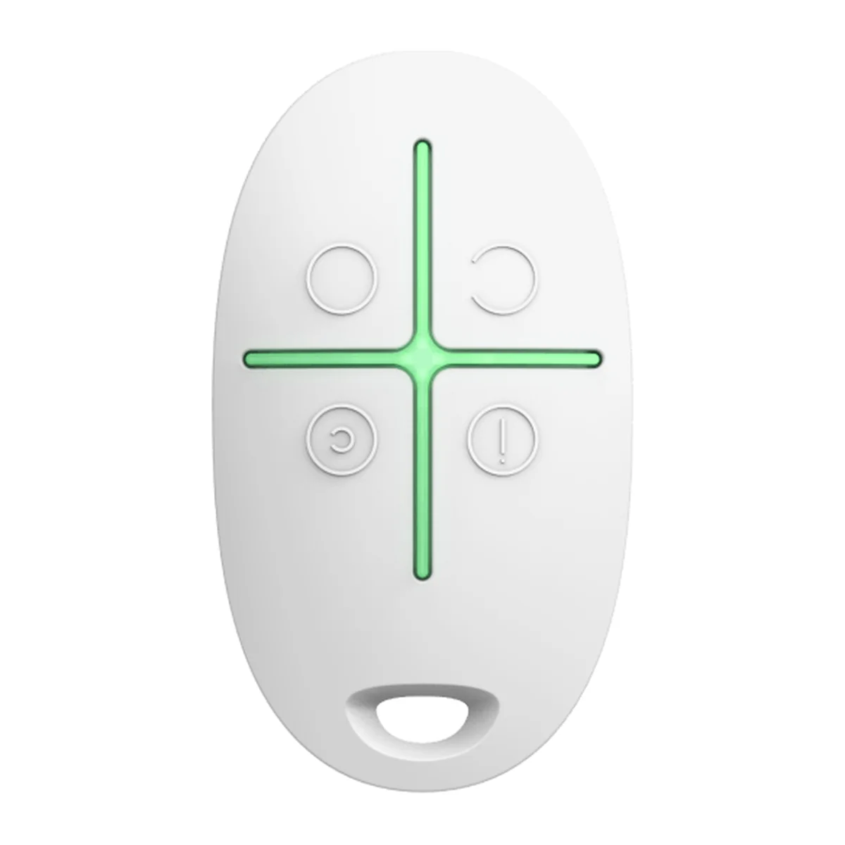 AJAX SpaceControl Jeweller key fob in white, front view