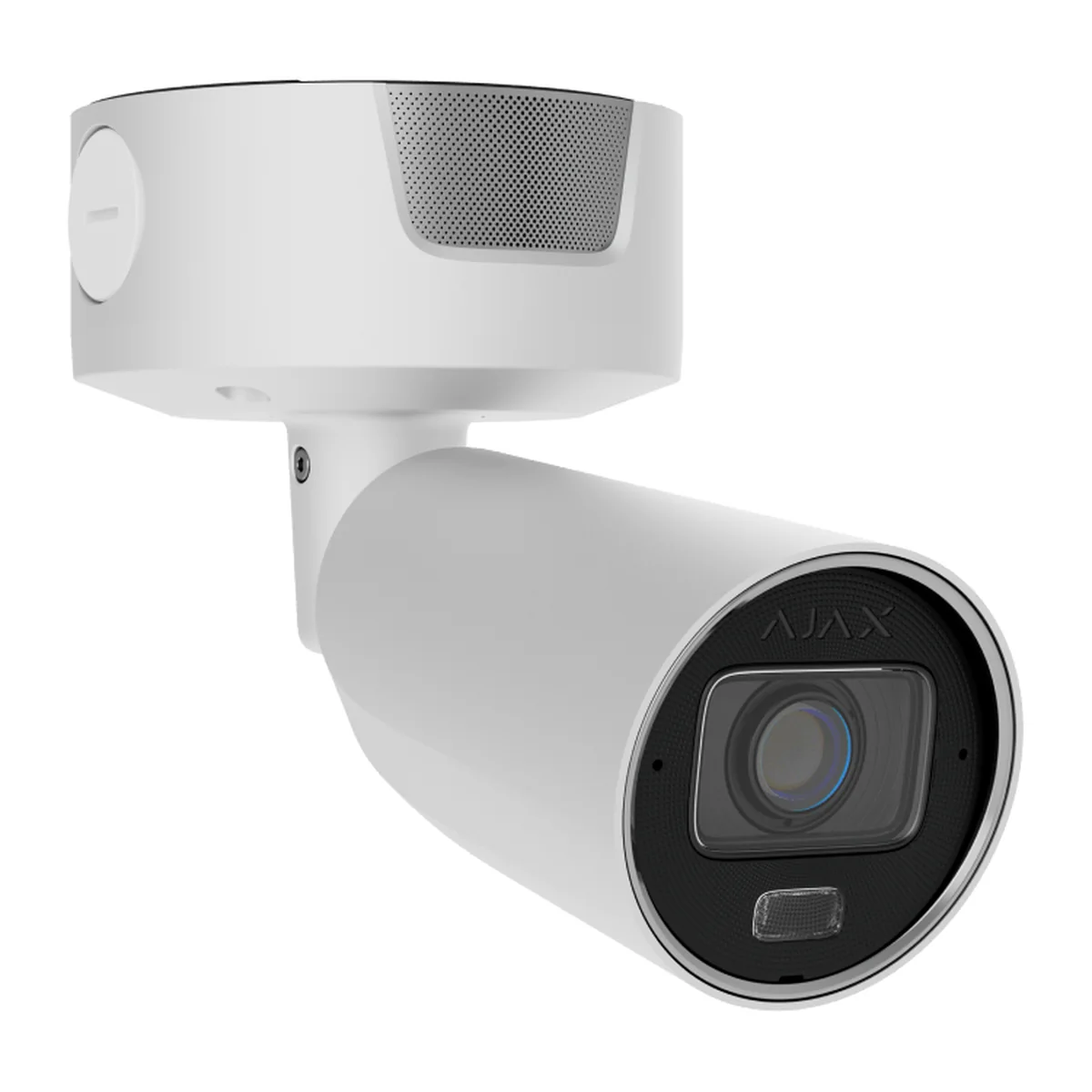 AJAX Superior BulletCam HLVF white bullet camera, front three-quarter view