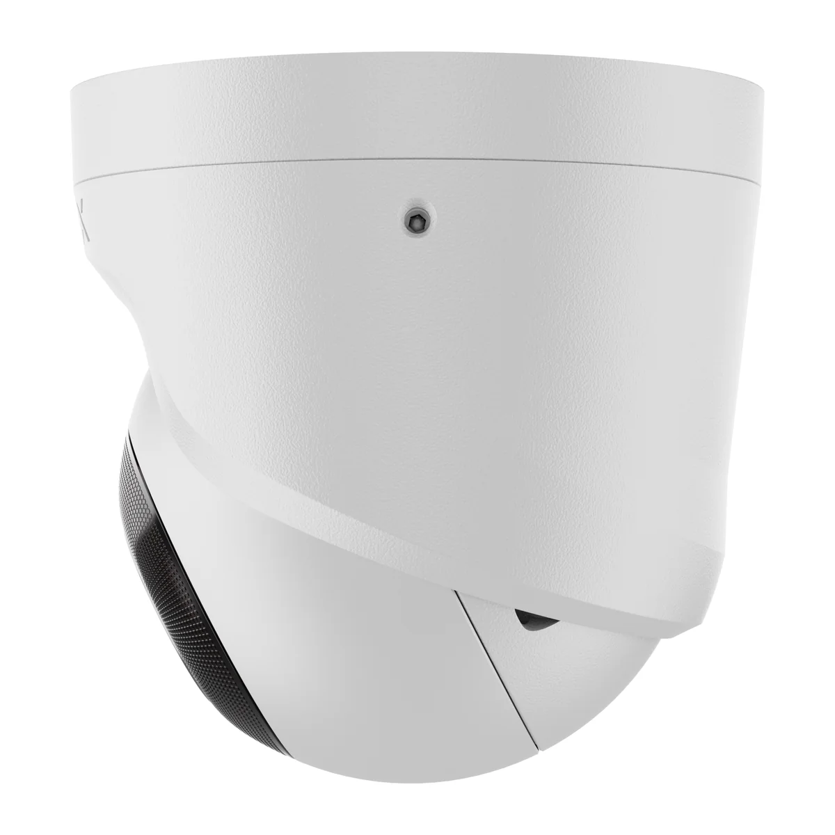 AJAX TurretCam 8 MP white turret camera, right side view