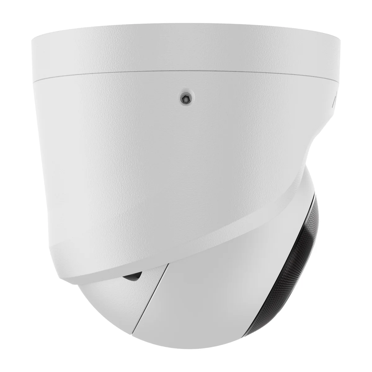 AJAX TurretCam white turret camera, left side view